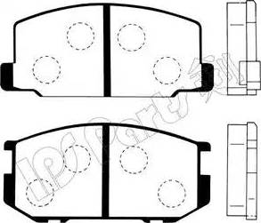 IPS Parts IBD-1229 - Kit de plaquettes de frein, frein à disque cwaw.fr