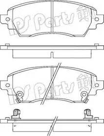 IPS Parts IBD-1276 - Kit de plaquettes de frein, frein à disque cwaw.fr