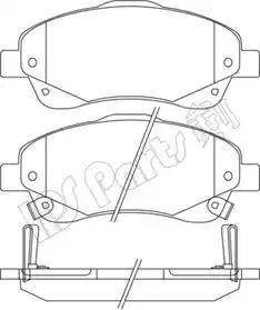 IPS Parts IBD-1277 - Kit de plaquettes de frein, frein à disque cwaw.fr