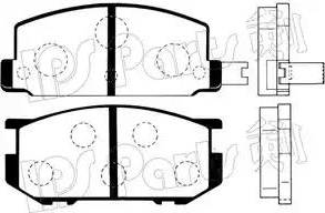 IPS Parts IBD-1701 - Kit de plaquettes de frein, frein à disque cwaw.fr