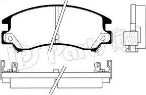 IPS Parts IBD-1703 - Kit de plaquettes de frein, frein à disque cwaw.fr