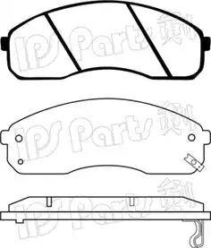 IPS Parts IBD-1K05 - Kit de plaquettes de frein, frein à disque cwaw.fr