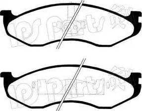 IPS Parts IBD-1K03 - Kit de plaquettes de frein, frein à disque cwaw.fr