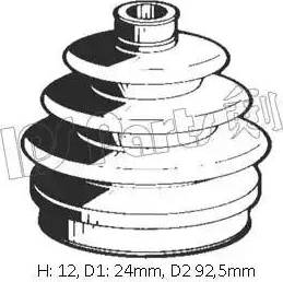 IPS Parts IBK-10009 - Joint-soufflet, arbre de commande cwaw.fr