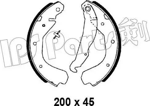 IPS Parts IBL-4999 - Mâchoire de frein cwaw.fr