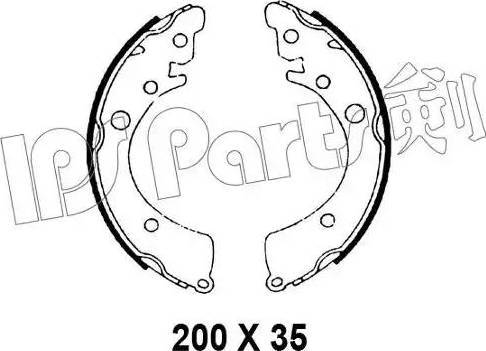 IPS Parts IBL-4498 - Mâchoire de frein cwaw.fr