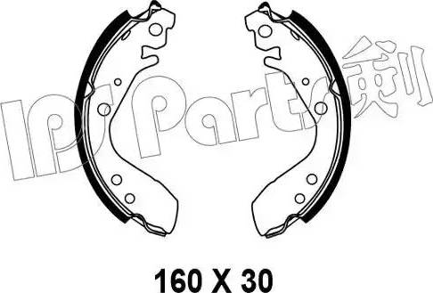 IPS Parts IBL-4493 - Mâchoire de frein cwaw.fr