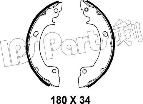 IPS Parts IBL-4596 - Mâchoire de frein cwaw.fr