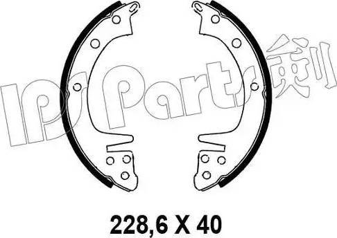 IPS Parts IBL-4502 - Mâchoire de frein cwaw.fr