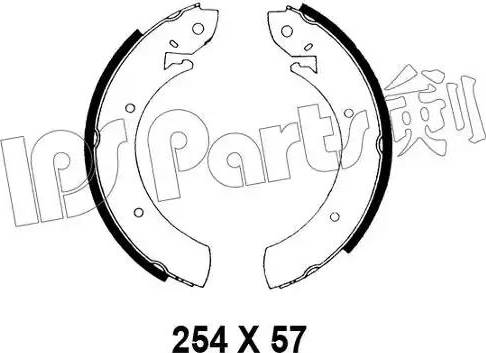 IPS Parts IBL-4194 - Mâchoire de frein cwaw.fr