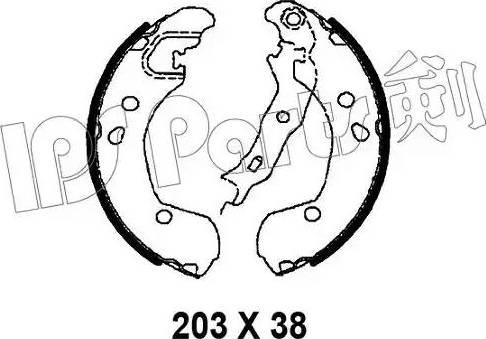 IPS Parts IBL-4190 - Mâchoire de frein cwaw.fr