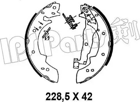 IPS Parts IBL-4899 - Mâchoire de frein cwaw.fr