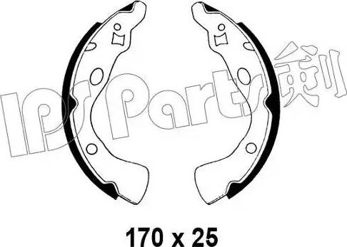 IPS Parts IBL-4330 - Mâchoire de frein cwaw.fr