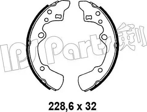 IPS Parts IBL-4329 - Mâchoire de frein cwaw.fr