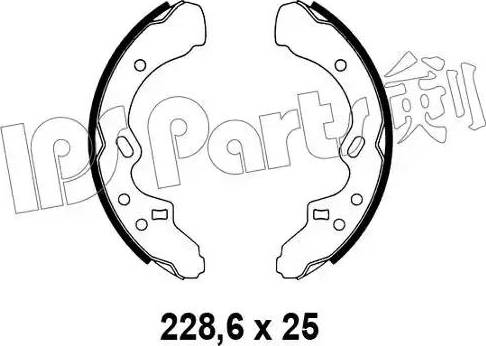 IPS Parts IBL-4328 - Mâchoire de frein cwaw.fr