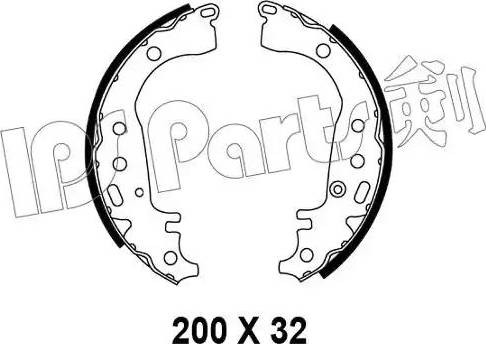 IPS Parts IBL-4204 - Mâchoire de frein cwaw.fr