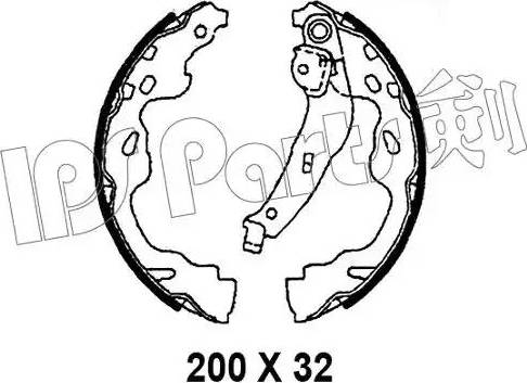 IPS Parts IBL-4207 - Mâchoire de frein cwaw.fr