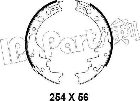 IPS Parts IBL-4224 - Mâchoire de frein cwaw.fr