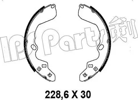 IPS Parts IBL-4K00 - Mâchoire de frein cwaw.fr