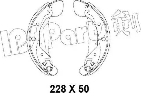 IPS Parts IBL-4W02 - Mâchoire de frein cwaw.fr