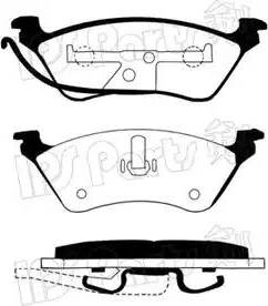 IPS Parts IBR-1993 - Kit de plaquettes de frein, frein à disque cwaw.fr