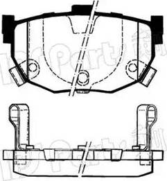 IPS Parts IBR-1595 - Kit de plaquettes de frein, frein à disque cwaw.fr