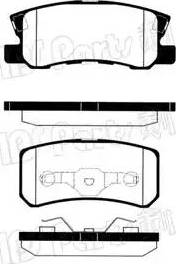 IPS Parts IBR-1505 - Kit de plaquettes de frein, frein à disque cwaw.fr