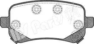 IPS Parts IBR-1089 - Kit de plaquettes de frein, frein à disque cwaw.fr