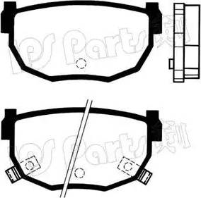 IPS Parts IBR-1194 - Kit de plaquettes de frein, frein à disque cwaw.fr