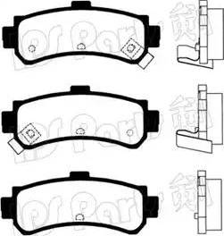 IPS Parts IBR-1196 - Kit de plaquettes de frein, frein à disque cwaw.fr