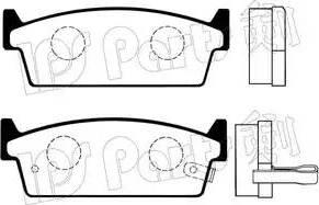 IPS Parts IBR-1124 - Kit de plaquettes de frein, frein à disque cwaw.fr