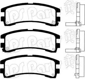 IPS Parts IBR-1128 - Kit de plaquettes de frein, frein à disque cwaw.fr