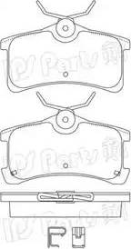 IPS Parts IBR-1291 - Kit de plaquettes de frein, frein à disque cwaw.fr