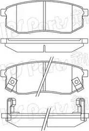 IPS Parts IBR-1H05 - Kit de plaquettes de frein, frein à disque cwaw.fr