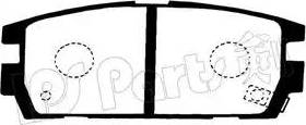 IPS Parts IBR-1H03 - Kit de plaquettes de frein, frein à disque cwaw.fr