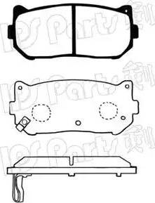 IPS Parts IBR-1K00 - Kit de plaquettes de frein, frein à disque cwaw.fr