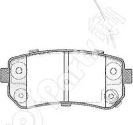 IPS Parts IBR-1K11 - Kit de plaquettes de frein, frein à disque cwaw.fr