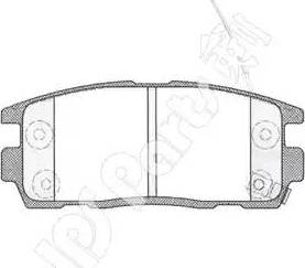 IPS Parts IBR-1W02 - Kit de plaquettes de frein, frein à disque cwaw.fr