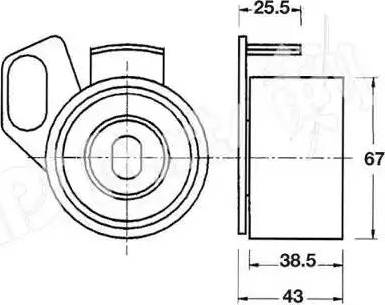 IPS Parts ITB-6907 - Tendeur de courroie, courroie de distribution cwaw.fr