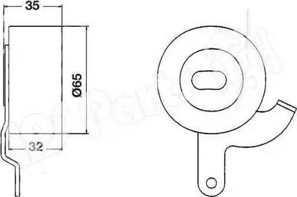 IPS Parts ITB-6405 - Tendeur de courroie, courroie de distribution cwaw.fr