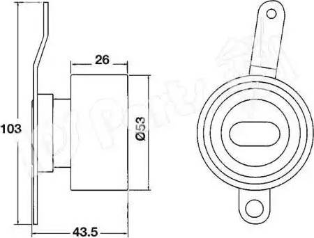 IPS Parts ITB-6414 - Tendeur de courroie, courroie de distribution cwaw.fr