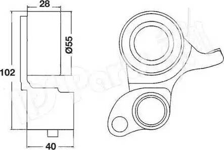 IPS Parts ITB-6416 - Tendeur de courroie, courroie de distribution cwaw.fr