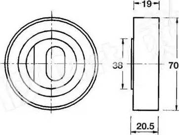 IPS Parts ITB-6417 - Poulie-tendeur, courroie de distribution cwaw.fr