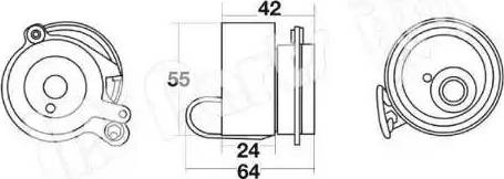 IPS Parts ITB-6423 - Tendeur de courroie, courroie de distribution cwaw.fr