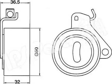 IPS Parts ITB-6509 - Tendeur de courroie, courroie de distribution cwaw.fr