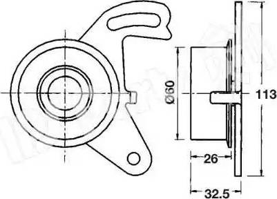 IPS Parts ITB-6502 - Tendeur de courroie, courroie de distribution cwaw.fr