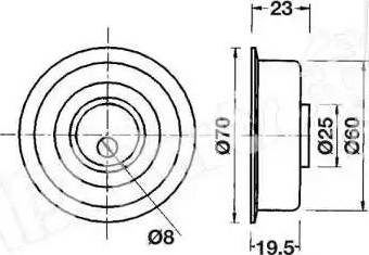 IPS Parts ITB-6510 - Tendeur de courroie, courroie de distribution cwaw.fr