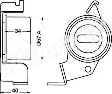 IPS Parts ITB-6537 - Tendeur de courroie, courroie de distribution cwaw.fr