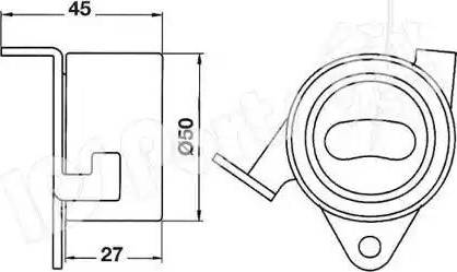 IPS Parts ITB-6600 - Tendeur de courroie, courroie de distribution cwaw.fr