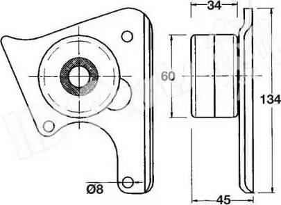 IPS Parts ITB-6005 - Tendeur de courroie, courroie de distribution cwaw.fr